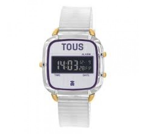 RELOJ TOUS DIGITAL CORREA SILICONA TRANSPARENTE 200351056