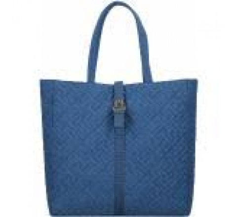 BOLSO TOMMY HILFIGER AZUL LOGO DORADO AW0AW14495 DBX