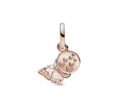 CHARM PANDORA PLATA ROSADA DOBLE MARIPOSA 782555C01