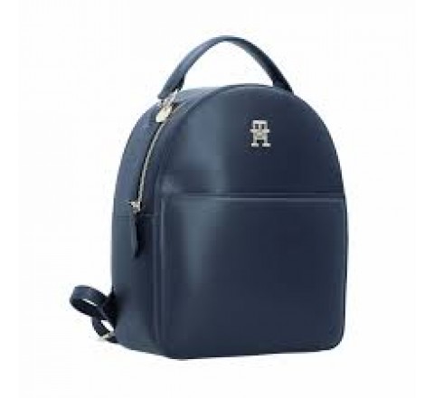 MOCHILA TOMMY HILFIGER AZUL LOGO DORADO AW0AW14493 DW6