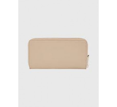 BILLETERA TOMMY HILFIGER BEIGE LOGO BEIGE AW0AW14653 AEG