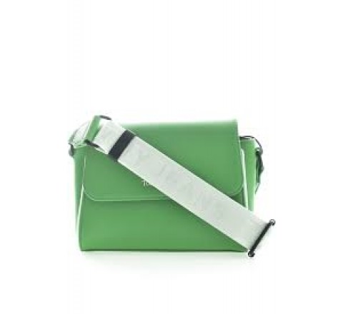 BANDOLERA TOMMY HILFIGER VERDE FLAP CROSSOVER AW0AW14556 LY3