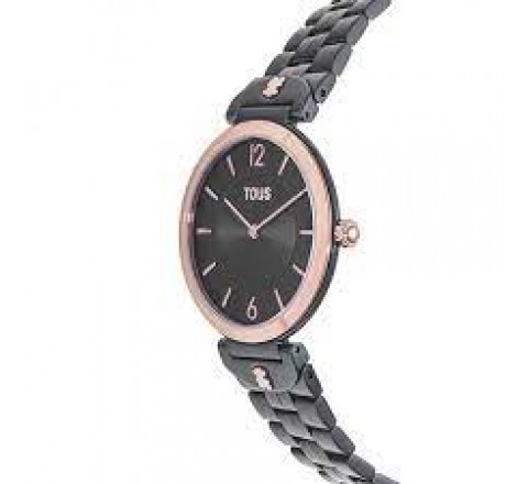 RELOJ TOUS CAJA Y ARMIS ACERO GRIS BISEL ROSADO 200351073