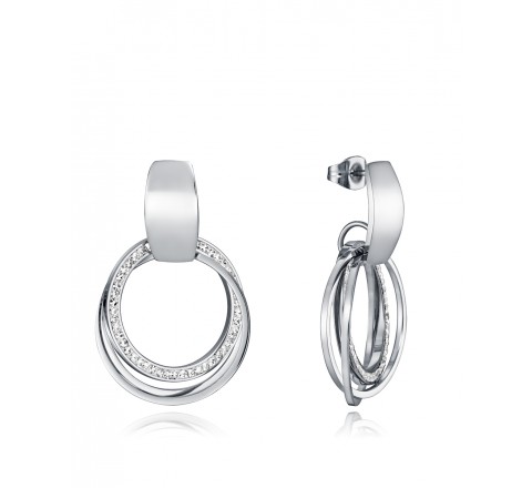 PENDIENTES VICEROY ACERO ANILLAS CIRCONITAS 75279E01000