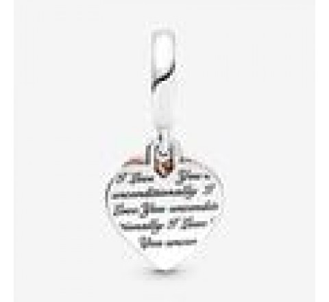 CHARMS PANDORA PLATA DOBLE CORAZONES ENTRELAZADOS 781062C01