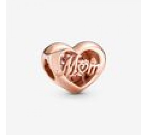 CHARMS PANDORA 781451C00 CORAZON GRACIAS MAMA CHAPADO ROSE