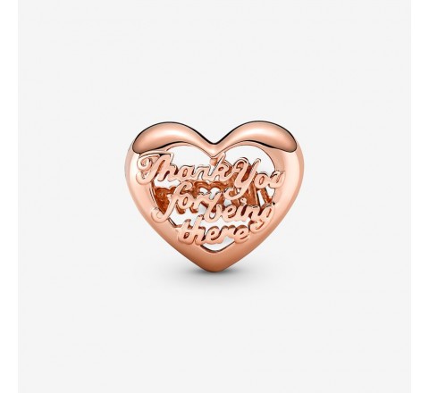 CHARMS PANDORA 781451C00 CORAZON GRACIAS MAMA CHAPADO ROSE