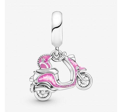 CHARMS PANDORA 791057C01 MOTO SCOOTER ROSA