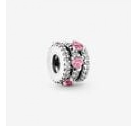 CHARMS PANDORA 791161C01 CORAZONES TRIPLE HALO BRILLANTE