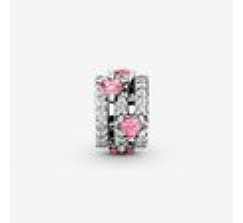 CHARMS PANDORA 791161C01 CORAZONES TRIPLE HALO BRILLANTE