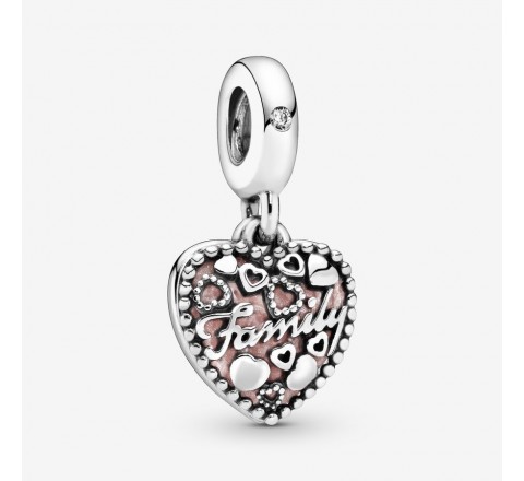 CHARM PANDORA PLATA CORAZON FAMILY 796459EN28