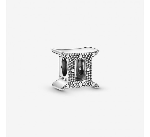 CHARM PANDORA PLATA ZODIACO GEMINIS CIRCONITAS 798428C01