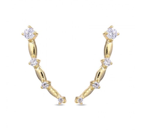 PENDIENTES LUXENTER EH529Y0000 PLATA CHAPADA CIRCONITAS