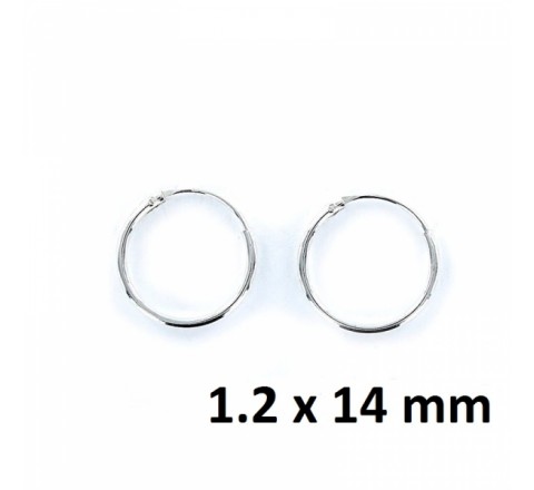 PENDIENTES PLATA ARO HILO 1,2 X 14MM 9098987