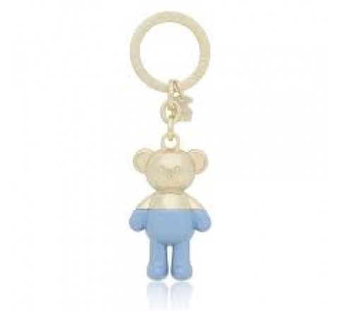 LLAVERO TOUS METAL TEDDY BEAR DORADO-AZUL 2001667405