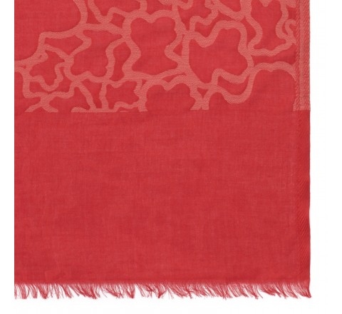 FOULARD TOUS 190X100.ARADIA. ROJO-ARENA.095920266