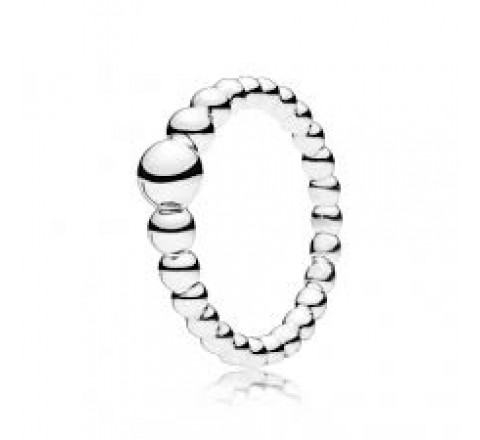 ANILLO PANDORA PLATA BOLITAS LISAS N12 197536-52