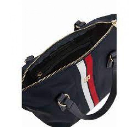 BOLSO PEQUE?O TOMMY HILFIGER AZUL Y LOGO AW0AW13175 DW6