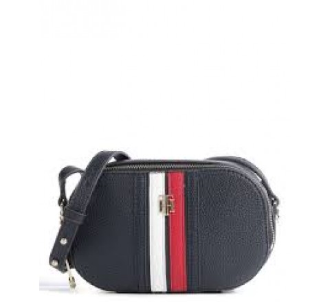 BANDOLERA TOMMY HILFIGER AZUL MARINO Y LOGO AW0AW13178 DW6