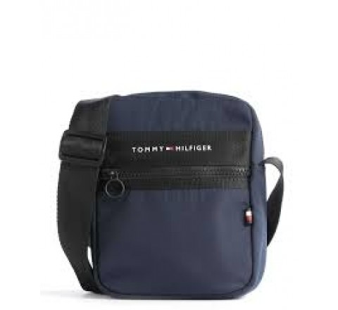 BANDOLERA CABALLERO TOMMY HILFIGER AZUL LOGO AM0AM10262 DW6