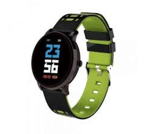 RELOJ TECHMADE TM-RYO-GR SMART SILICONA NEGRA VERDE REDONDO