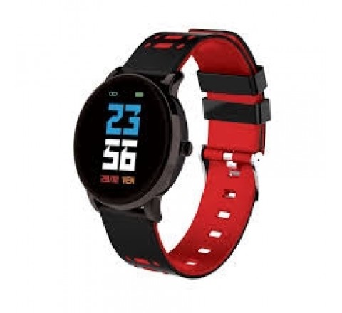 RELOJ TECHMADE TM-RYO-RED SMART SILICONA NEGRA ROJA REDONDO