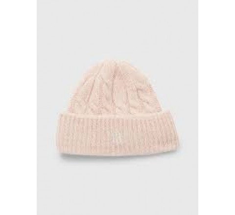 GORRO TOMMY HILFIGER ROSA CON LOGO LANA AW0AW13826TMF