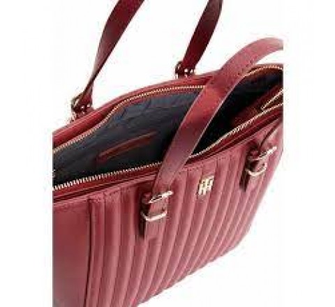 BOLSO TOMMY HILFIGER BURDEOS CON LOGO AW0AW13171 XJS