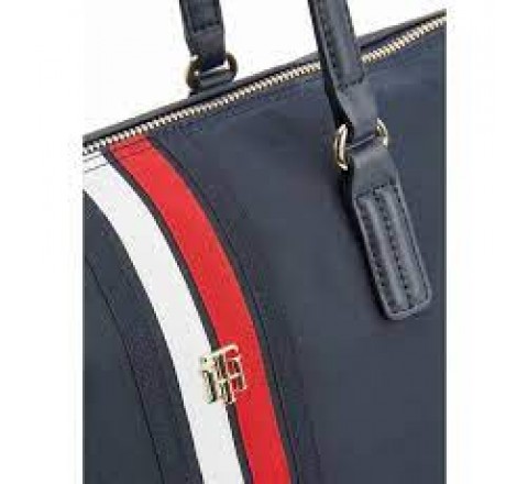 BOLSO TOMMY HILFIGER AZUL CON COLOR DEL LOGO AW0AW13176 DW6