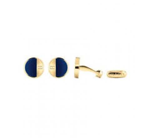 GEMELOS TOMMY HILFIGER ACERO DORADO REDONDOS AZULES 2790286
