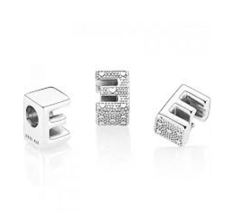 CHARM PANDORA PLATA LETRA E 797459