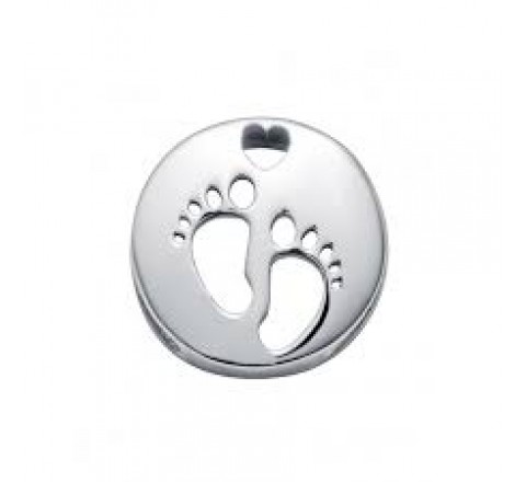 CHARMS VICERY ACERO PIES CORAZON 1358M01010P