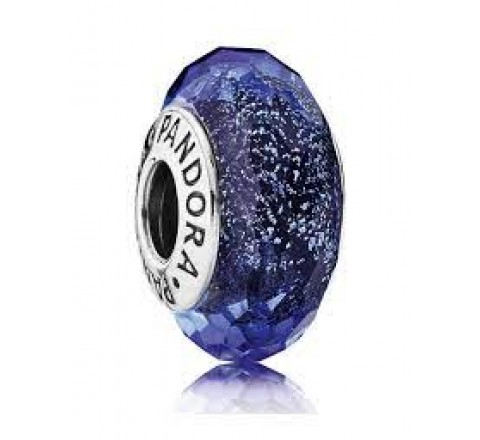 CHARMS PANDORA PLATA CRISTAL MURANO AZUL 791646
