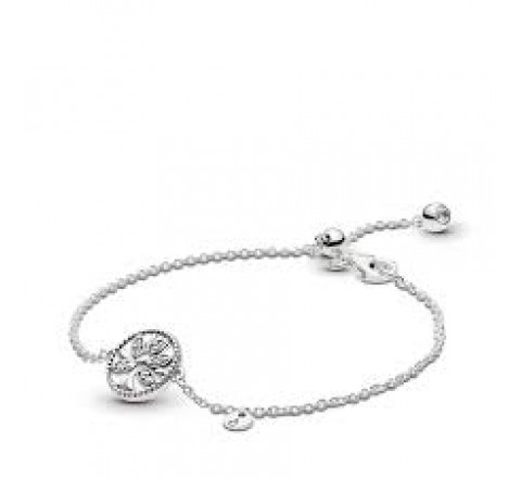 PULSERA PANDORA PLATA FINA ARBOL VIDA ESMALTADO 597776CZ-18