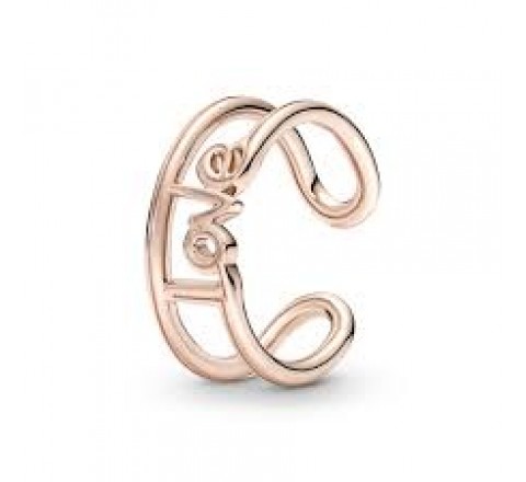ANILLO PANDORA ME PLATA ROSADA ABIERTO LOVE N16 180077C00-56