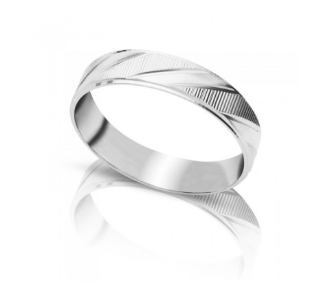 ALIANZA PLATA LAPIDADA 4MM SO1297