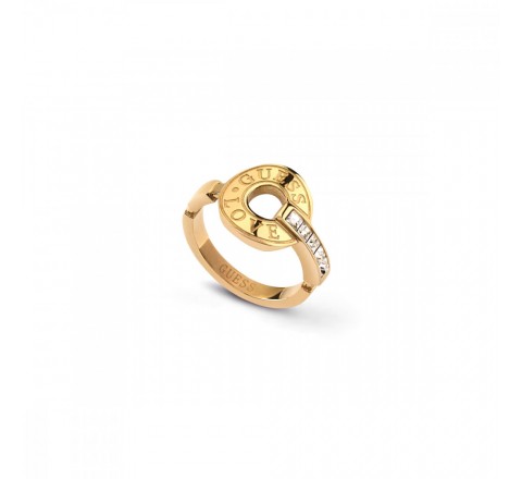 ANILLO GUESS ACERO DORADO JUBR04079JWYG56