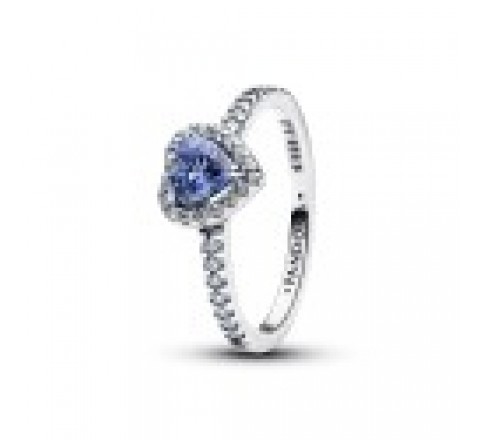 ANILLO PANDORA PLATA CORAZON AZUL N?12 198421C05-52