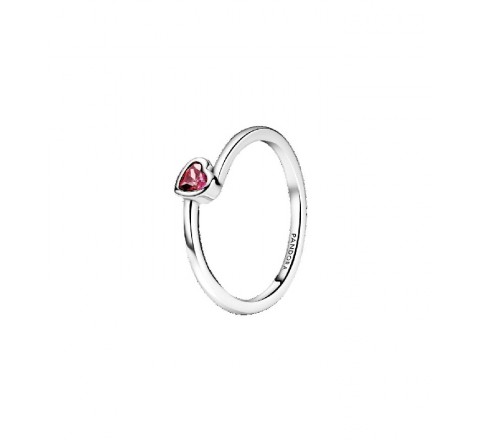 ANILLO PANDORA 199267C01-56 Nº16 PLATA CORAZON ROSA
