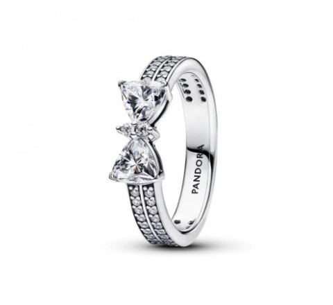 ANILLO PANDORA DOBLE LAZO BRILANTE 193552C01-50