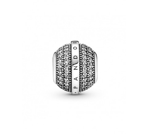 CHARMS PANDORA PLATA BOLA CON CIRCONITAS 799489C01