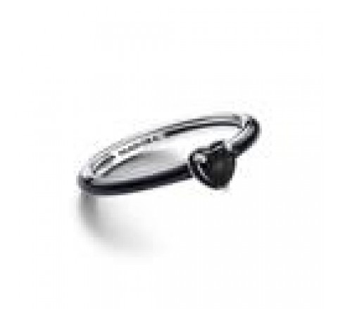 ANILLO PANDORA PLATA CORAZON CHAKRA NEGRO N?12 193088C01-52