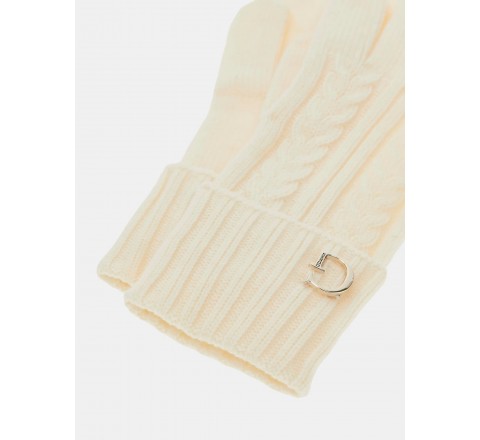GUANTES GUESS DE PUNTO BLANCO TALLA M WHI AW5382POL02