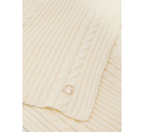 BUFANDA GUESS DE PUNTO BLANCO WHI AW5383POL03