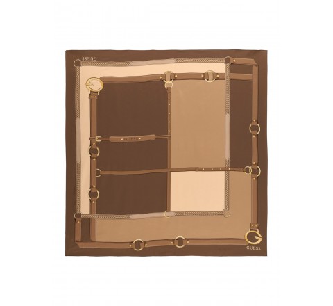 PAÑUELO GUESS CAMDEN 120X120CM PRNTED KEFIAH AW5652POL03 ESP