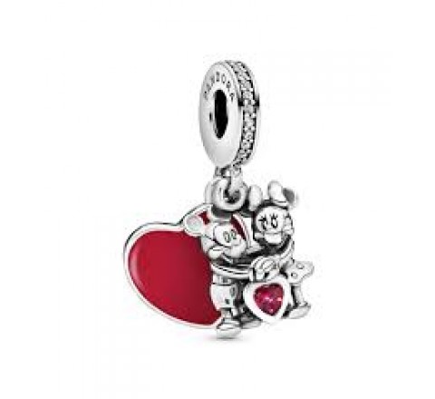CHARMS PANDORA 797769CZR PLATA DISNEY MICKEY MINIE LOVE