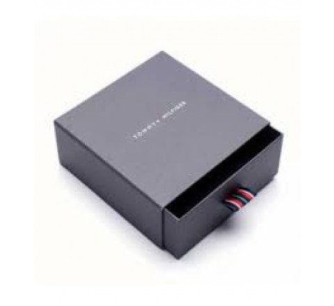 PULSERA TOMMY HILFIGER 2790307 CUERO TRENZADO NEGRO Y ACERO