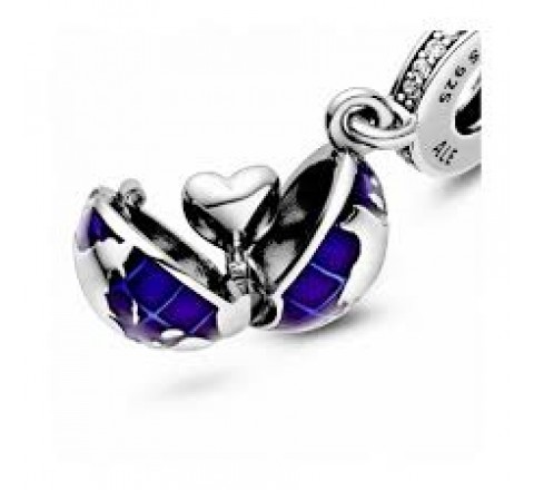 CHARMS PANDORA 798774C01 PLATA BOLA MUNDO ESMALTE AZUL