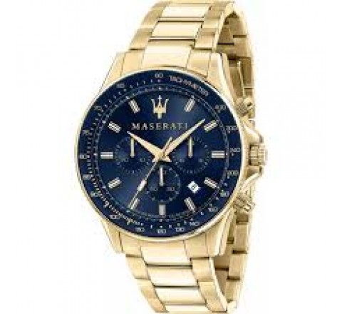 RELOJ MASERATI R8873640008 ARMIS DORADO ESFERA AZUL