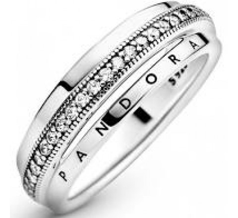 ANILLO PANDORA 199040C01-56 N?16 PLATA Y CIRCONITAS